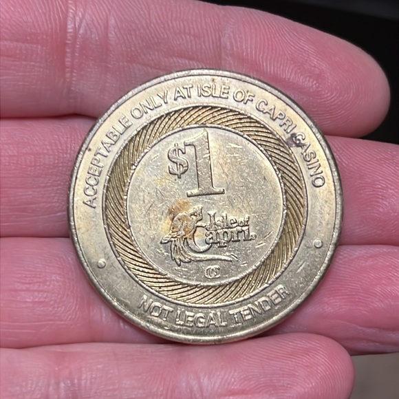 CAPRI CASINO Other - 🦜 BRASS $1 DOLLAR FORMER PARROT CASINO GAME TOKEN COIN - ISLE OF CAPRI, FLORIDA